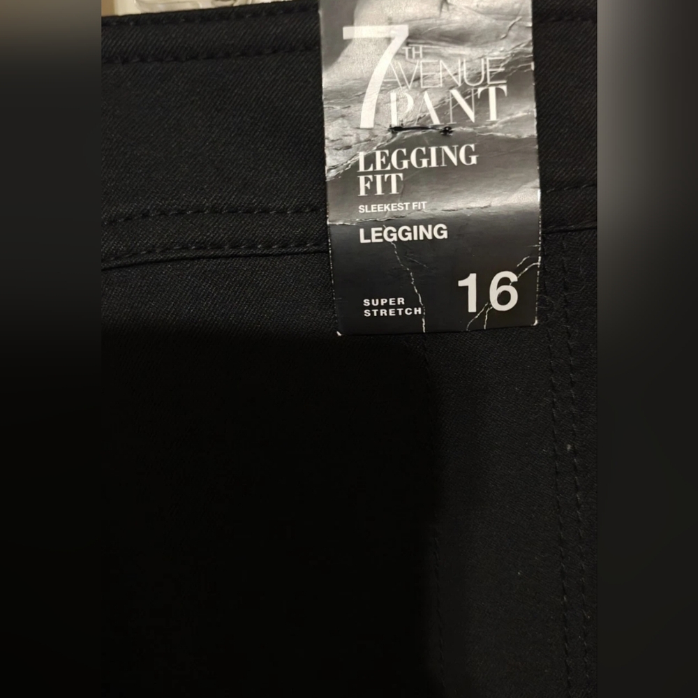 NWT Ny & Co 7th Avenue Pant Leggings Fit Sleek Is Fit Super Stretch Size 16 - Picture 4 of 7
